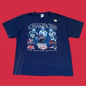 Majestic Athletic NFL New England Patriots Super Bowl XXXVI Champions Player Tee